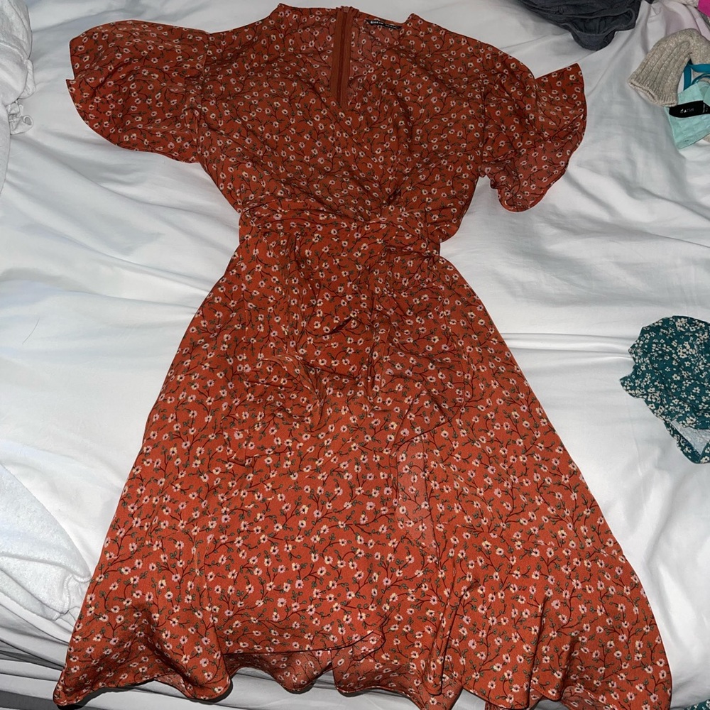 Red flowery sundress!